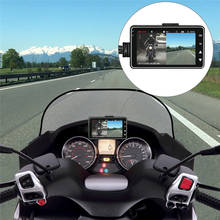Cámara de salpicadero DVR para motocicleta, videocámara impermeable Hd de 720P con doble lente, Vista frontal y trasera, ángulo de 140 grados 2024 - compra barato