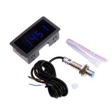 4 Digital LED Tachometer RPM Speed Meter+Proximity Switch Sensor NPN 12V 9999RPM 2024 - buy cheap