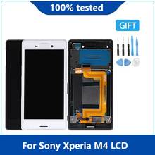 Original Display 5.0"For SONY Xperia M4 LCD Display Touch Screen Digitizer Assembly Frame Replacement 1 2 sim  with frame 2024 - buy cheap
