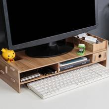 Desk-Holder Shelf Laptop-Stand Wood Desktop Monitor Stand Computer Screen Riser Shelf Plinth Strong Laptop Stand Desk Holder 2024 - buy cheap