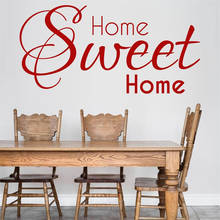 Home Sweet Home Wall Sticker for Living Room decoration waterproof Vinyl Decal for restaurant kitchen Family Art decor HY1342 2024 - buy cheap