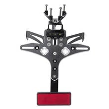 Motorcycle Adjustable CNC Aluminum License Number Plate Frame Holder Bracket For Ducati 899 1199 1299 2012 2013 2014 2015 2016 2024 - buy cheap