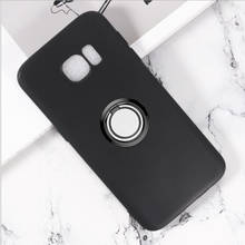 For Samsung Galaxy S7 edge Back Ring Holder Bracket Phone Case Cover TPU Soft Silicone On G935F G935FD G9350 G935W8 G935S G935K 2024 - buy cheap