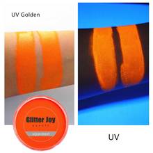 UV Golden Fluorescent Golden Color 30g/pc Water Based Face Body UV Glow Neon Body Paint Pigment  in Beauty Makeup 2024 - buy cheap