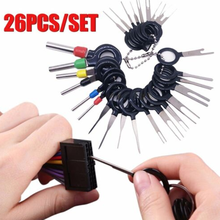 26PCS Terminal Remove Tool Set Stainless Steel Automotive Wiring Harness Terminal Removal Tools Pin Extractor Puller Accessories 2024 - buy cheap