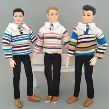 1SET 1:6 Boy Doll Clothes For Ken Doll Colorful Striped Shirt & Trousers Pants Clothes For Barbie's Boyfriend Ken Prince Doll 2024 - buy cheap