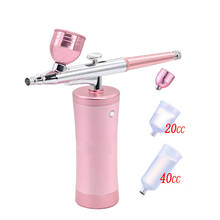 Mini airbrush sem fio com kit de compressor, conjunto de pistola de pulverização com caneta bomba de ar portátil para pintura de arte com modelo de spray 2024 - compre barato