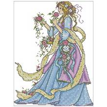 Smelling fairy patterns Counted Cross Stitch 11CT 14CT 18CT DIY Chinese Cross Stitch Kits Embroidery Needlework Sets 2024 - buy cheap