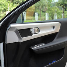 Reposabrazos de puerta lateral para Volvo XC40 XC 40 2019 2020, adhesivo para cuenco interior para puerta, cuenco de protección con lentejuelas de estilo 2024 - compra barato