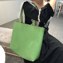 Bolsa feminina de couro legítimo, bolsa grande para shopper com grande capacidade, nova bolsa casual para mulheres, cor sólida, bolsa de ombro para mulheres, 2020 2024 - compre barato