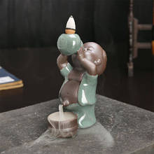 Incensário de cerâmica pequeno, queimador de incenso em forma de sapo, cascata, lótus, vara para presente, mãe 2024 - compre barato