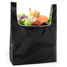 Sacolas de compras reutilizáveis, sacola lavável dobrável extra grande de poliéster reutilizável para compras (60x40x13cm) 2024 - compre barato