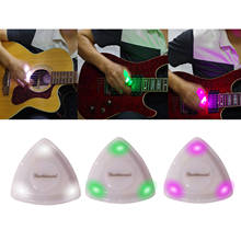 Nuevo bajo de guitarra ukelele LED Pick brillante luminoso Plectra, accesorio de guitarra 2024 - compra barato