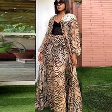 African Clothes For Women 3 Piece Sets Long Tops And Wide Leg Pants With Tank 2021 Fashion New Streetwear Africa Clothing Suits 2024 - buy cheap