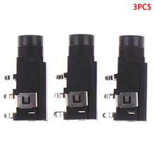 3pcs/lot 6.35mm Jack Stereo Female Socket Connector Audio Adapter 4pin 2024 - compre barato
