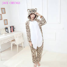 Kigurumi-Pijama de leopardo De León para adultos, pijamas de animales, disfraz de Anime de dibujos animados Unisex 2024 - compra barato