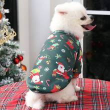 Рождественская Одежда для собак, искусственное пальто, куртка для чихуахуа, Йорка, Рождественский костюм для домашних животных, наряд для маленьких и средних собак 2024 - купить недорого
