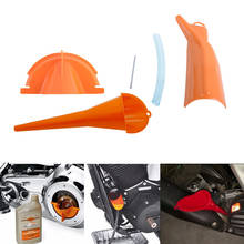 Orange Motorcycle Fluid Clutch Fill Funnel Oil Fill Funnel Tool Half Cone Shape PP For Harley Evolution Dyna Touring 2024 - buy cheap