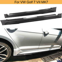 Faldón lateral de fibra de carbono para coche, kit de faldón lateral para puerta, extensión de labio, para Volkswagen VW Golf 7 VII MK7 2014-2017 2024 - compra barato