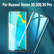 3D Curved Full Glue Tempered Glass For Huawei Honor 30 30S Full Cover Explosion-proof Screen Protector For Huawei Honor 30 Pro 2024 - buy cheap