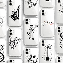 Ciciber Чехлы для музыкальных нот Iphone 11 чехол для iPhone 11 Pro XR 7 X XS MAX 8 6 6S Plus 5 5S SE 2020 силиконовый чехол 2024 - купить недорого