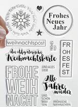 Selo transparente do selo claro alemão para diy scrapbooking/cartão que faz c590 2024 - compre barato