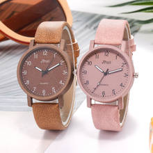 Jhui женские часы с замшевым ремешком, повседневные Кварцевые аналоговые наручные часы с кожаным ремешком, яркие цвета, модные часы, подарок для женщин и девушек 2020 2024 - купить недорого
