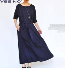 Original yesno design one-piece dress loose elegant fluid one-piece dress full dress 2024 - buy cheap