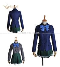 Moda Kisstyle Accel World Anime Kuroyukihime niña uniforme escolar disfraz personalizado 2024 - compra barato