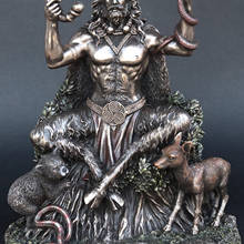 5 дюймов Cernunnos кельтикс рогатый Бог животных смола статуя преисподней статуя для дома и сада украшения J2Y