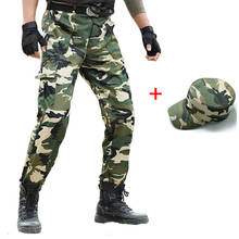 Pantalones Cargo de camuflaje del bosque para hombre, pantalón militar táctico de policía, pantalones de trabajo de fuerzas especiales, pantalones de camuflaje de combate del Ejército, pantalones para correr 2024 - compra barato