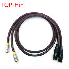 TOP-HiFi par Nakamichi 2RCA macho a 2 XLR hembra Cable RCA XLR Cable de interconexión de Audio chapado en oro con Cable Prism OMNI2 2024 - compra barato