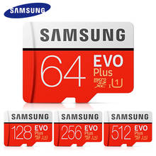 SAMSUNG-tarjeta Micro SD EVO Plus de 512GB, 256GB, 128GB, 64GB, Flash de hasta 95 MB/s, con adaptador, tarjeta TF 2024 - compra barato
