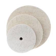 Disco abrasivo para disco rotativo de bancada, disco de polimento de lã de feltro com broca para moedor 2024 - compre barato
