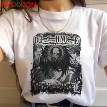 Camiseta masculina do vintage do tumblr do japonês do vintage das camisetas da nota da morte roupas casuais ulzzang 2024 - compre barato