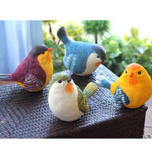 1PCS Simulation animal Resin birds Gardening decoration The bird modelling Home crafts Marry birthday gift Creative outdoor zl50 2024 - buy cheap