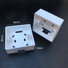 Wall Switch Socket Mounting Wiring Bottom Box Surface 86 Type Junction Box 86mm*86mm*35mm 2024 - buy cheap