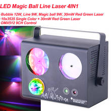 LED Magic Ball Line Laser 4IN1 Effect Lighting RGB DJ Party Disco Light For Wedding Party Birthday Party DJ Disco Bedroom 2024 - buy cheap