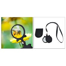 Keychain Portable Mini Magnifier Pocket Folding Magnifying Glass Loupe 2024 - buy cheap