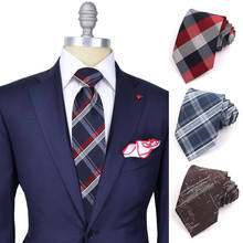 Plaid Neck Ties For Men Women Casual Suits Groom Tie Gravatas Flower Mens Neckties For Party Wedding Cotton Floral Men Ties 2024 - buy cheap