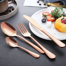 30/24 PCS Tableware Gold Cutlery Set Dinnerware Set 304 Stainless Steel Black Gold Cutlery Set Knife Fork Set Tableware 2024 - buy cheap