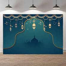 Semkpro cenário para fotografia, fundo de festa de feliz aniversário de aladdin, banner árabe para chá de bebê, palácio da mesquita dourada 2024 - compre barato