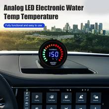 Medidor Digital de Temperatura de agua para coche y camión, medidor de voltímetro, voltímetro, pantalla LCD redonda de 2 "y 52mm, 12V 2024 - compra barato