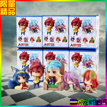 Figuras de acción de PVC NO GAME NO LIFE, Sutefani Dora Sora, Hatsuse Izuna Jibril Shiro, 6 unids/set/Set 2024 - compra barato