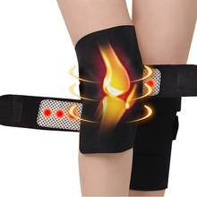 1 par joelho cinta apoio almofadas ajustável turmalina auto-aquecimento terapia magnética joelho cinto protetor artrite joelho massageador 2024 - compre barato