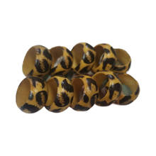 2021 Ins коричневый деревянный Леопардовый принт деревянные несимметричные минималистские кольца на палец винтажные модные корейские женские ювелирные изделия вечерние Ринок 2024 - купить недорого