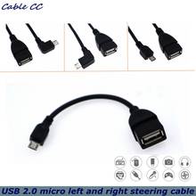 14cm Micro USB Male to USB 2.0 Female OTG Data Cable Converter Host Adapter Cable For Huawei, Xiaomi, Samsung Mobile Phones 2024 - compre barato