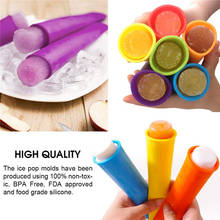 1Pcs Silicone Handheld Ice Popsicle Mold Baby Food Fresh Fruit Ice Cream Maker Mold moldes de silicon para helados 2024 - buy cheap