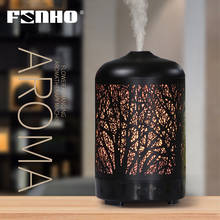 FUNHO Electric Ultrasonic  Aromatherapy Essential Oils Diffuser Air Humidifier Metal Mist Maker 7 Colors LED  Light For Home 2024 - buy cheap
