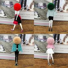 DIY Creative Brooches for Woman Cute Acrylic Badges Pin Anime Models Pompom Brooch Pins Fashion Girls Scarf Clothes Accessories 2024 - buy cheap